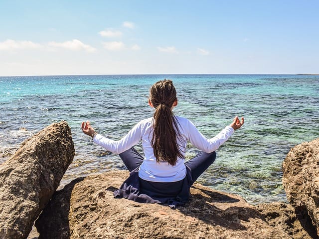 Meditation near water